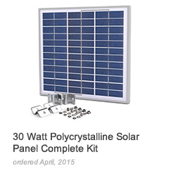 30 Watt Polycrystalline Solar Panel Complete Kit